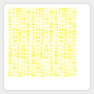 Abstract rectangles - lemon yellow Magnet